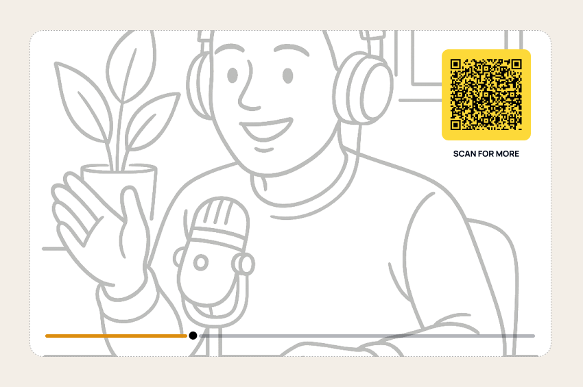 Creator using QR codes